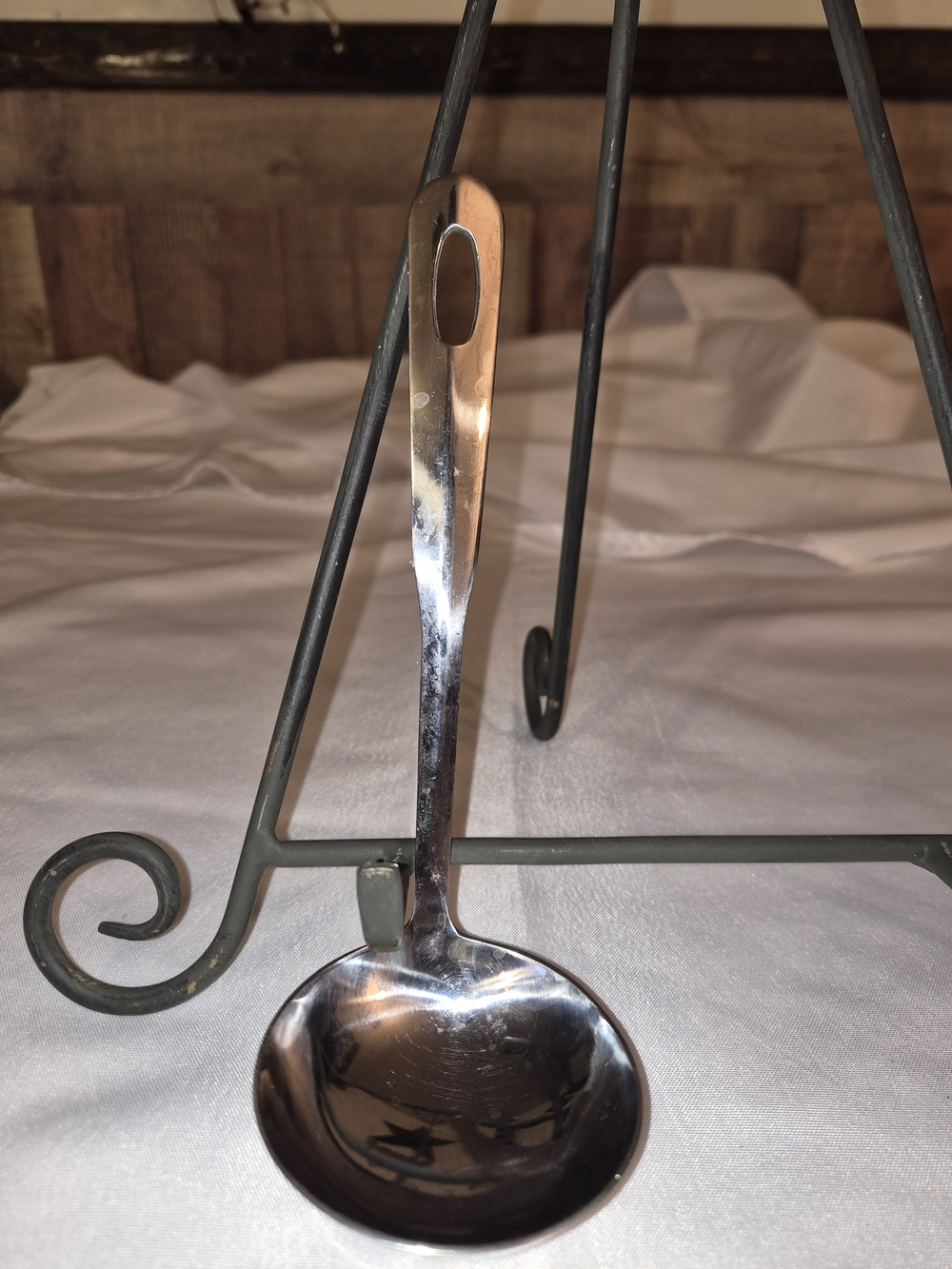 Stainless Steel Ladle - Shiny Silver Serving Spoon